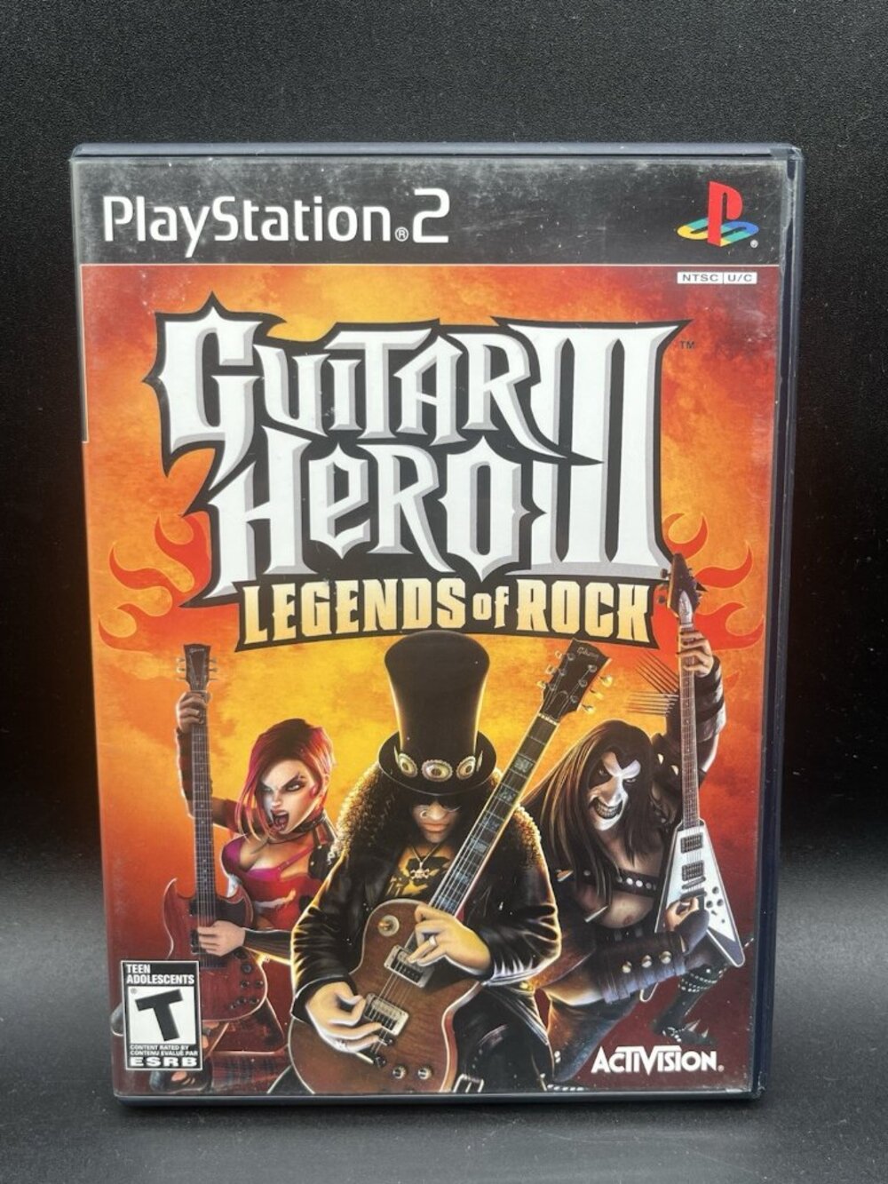 Guitar Hero 3 III: Legends of Rock (PlayStation 2, 2007) Complete In Box ✅